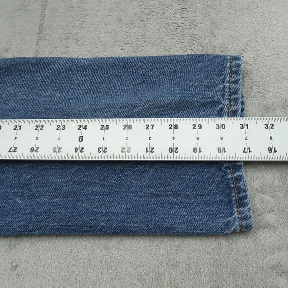 Levi's 505 Jeans Mens Size 36x32 Blue Regular Straight 100% Cotton Denim Pants - Picture 3 of 16